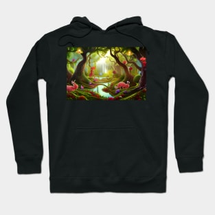 Surreal magic forest Hoodie